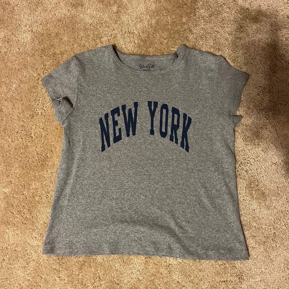Brandy Melville Gray New York Tee